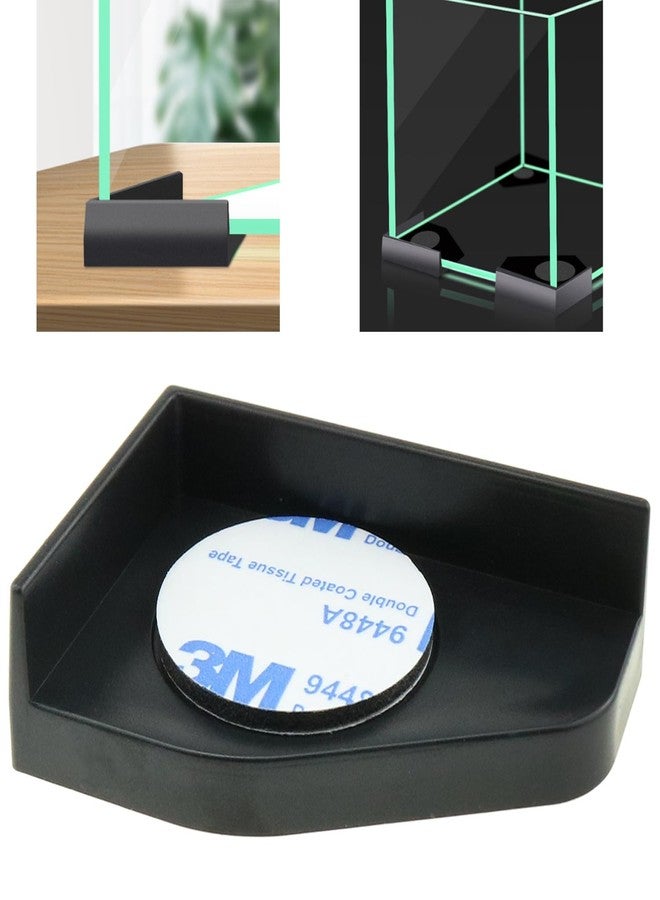 heyous 4PCS Black Plastic Fish Tank Corner Protector Aquarium Glass Angle Cover for Home - Image 5